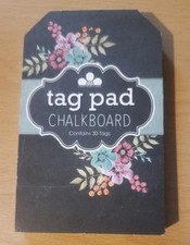 Craftwork Cards Tag Pad - Chalkboard Sentiments - 27 Card Die Cuts