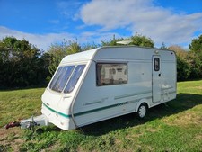 1998 SWIFT 2 BERTH CARAVAN FIXED BED END DRESSING SHOWER ROOM LIGHTWEIGHT 850KG