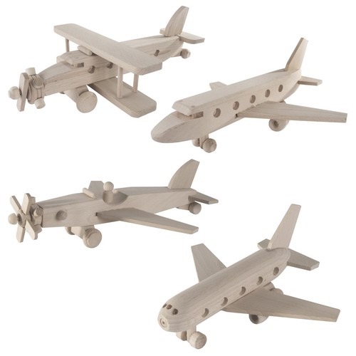 Wooden toys aircraft jet - |,