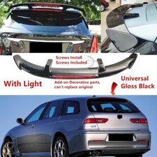 Universal GT Style Rear Window Roof Spoiler Wing W/ Light For Alfa Romeo 156