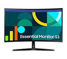 SAMSUNG ESSENTIAL S3 S36GD FULL HD 1080P 24" CURVED LCD MONITOR 100HZ 4MS HDMI