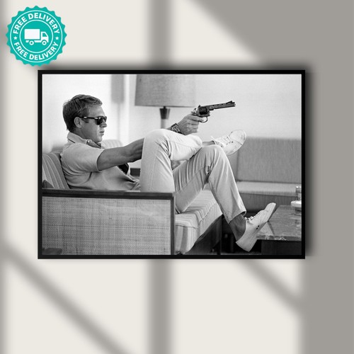 Steve mcqueen gun film actor - steve,