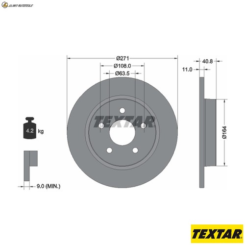Brake discs 92239003 for - 2x,
