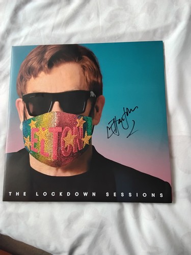 Elton john signed vinyl - elton,