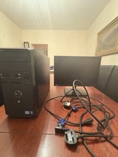 ¡3 Dual Core DESKTOP PC SFF 19"TFT Full Computer Setup 4GB500GB HDD WINDOWS 10