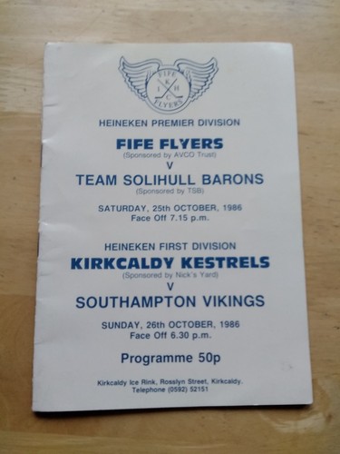 1986 fife flyers solihull - 1986/87,