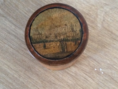 Antique tunbridge ware - , pill