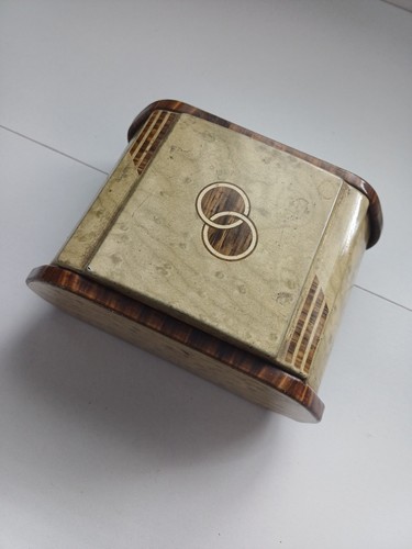 Art deco metal cigarette box - deco,