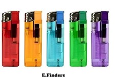 5/10 ELECTRONIC LIGHTERS REFILLABLE GAS CHILD SAFETY ADJUSTABLE FLAME  5 COLOURS