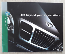 Daewoo Musso 4x4 & Korando 4x4 Brochure 1999