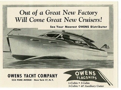 1946 owens yacht cabin - 1946,
