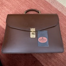 Papworth (Royal Warrant Holders) Vintage Leather Briefcase
