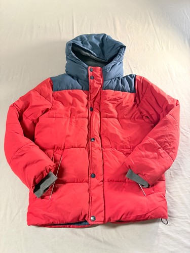 Boden kids red hooded puffer - red,