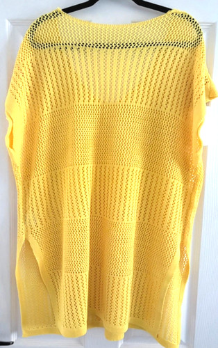 Ladies yellow beach - cover, up