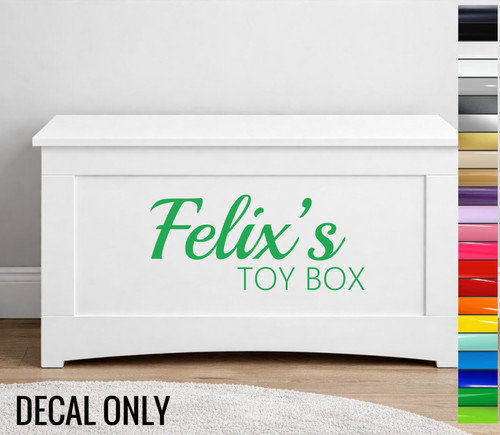 Personalised toy box name - personalised,