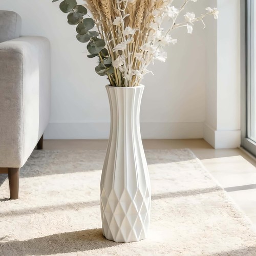 Tall white ceramic - ceramic, floor