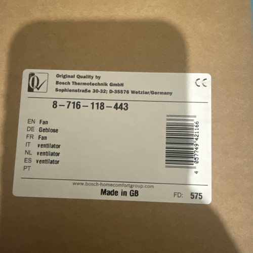 Bosch worcester boiler fan - /,