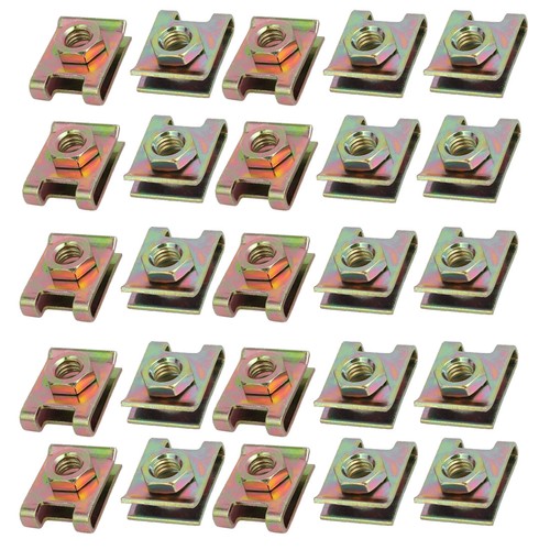 Pcs zinc plated - u, clips