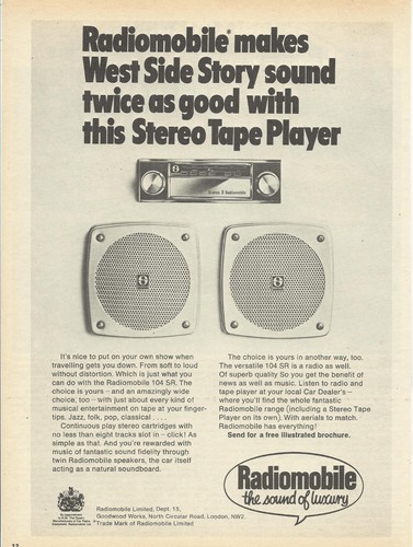 Radiomobile 104sr car - 104sr, stereo