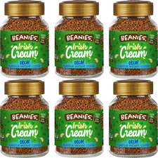 Beanies DECAF Irish Coffee Flavoured Instant Coffee 50 g (Pack of 6)