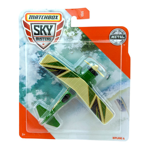 Matchbox sky busters biplane - busters, biplane-a