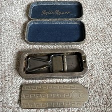 Vintage Rolls Razor Imperial Made In England Original Case Metal Holder 1927 Dbl