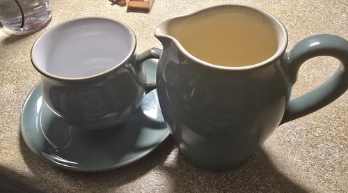 Denby manor green jug - green,