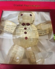 Snowman Crystal Paperweight