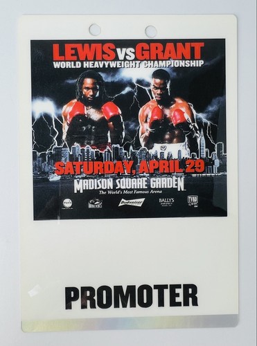 Boxing vip promoter pass - boxing,