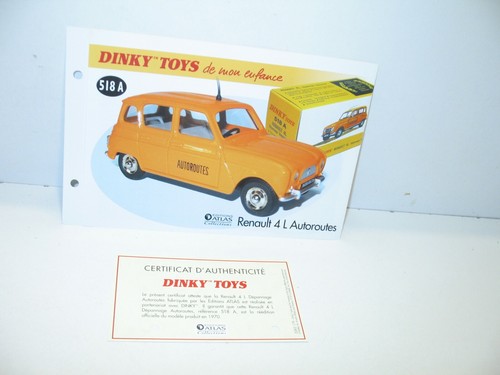 Card cert dinky toys - 1, +