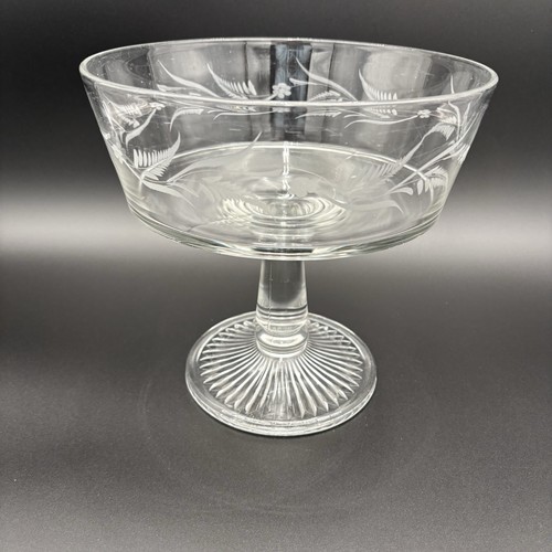Riverside glass compote - glass,
