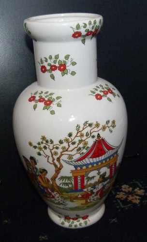 Chinese vase with flowers - chinese,