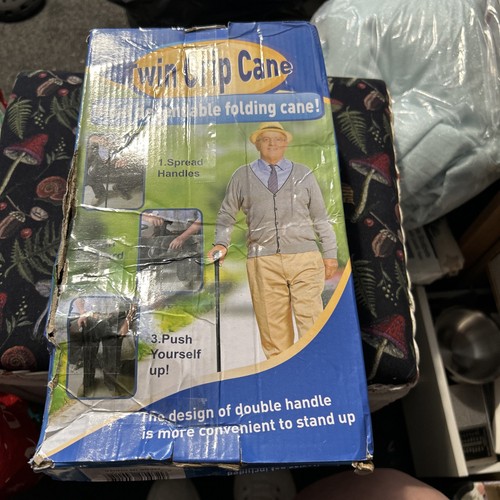 Twin grip cane fold up - cane,