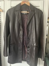 Jane Norris Leather Jacket Size 10-12