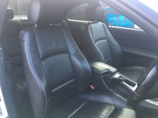 BMW 3 SERIES 10-13 E92 M SPORT BLACK LEATHER HALF ELECTRIC FRONT & REAR SEATS