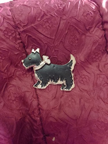 Vintage scottie dog brooch - vintage,