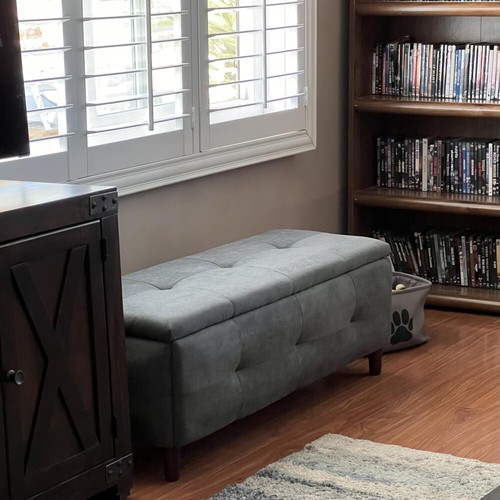 115cm footstool with storage - 115cm,