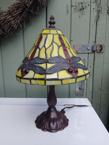 Tiffany style dragonfly - tiffany, table