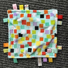 Bright Starts Taggies Comforter Soother Blankie Blanket Teether Squares vgc