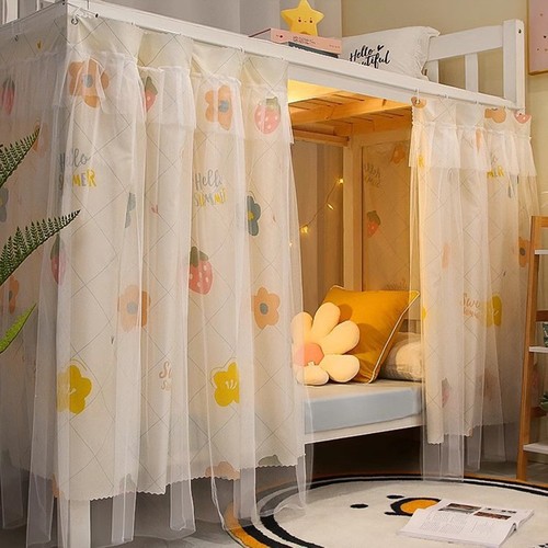 Double layer bed curtain mesh - bed,