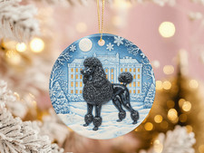 Black Poodle Christmas