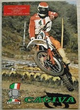 CAGIVA 125/250/350 Motorcycles Sales Brochure c1980 Italian Text SST SX WMX MXR