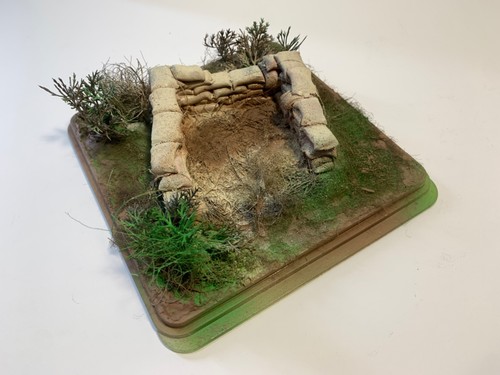 Diorama base plate boxed - plate, 1/35