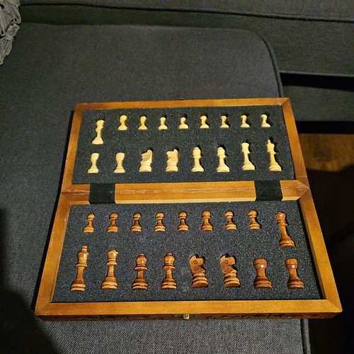 Luxury wooden chess set - wooden,