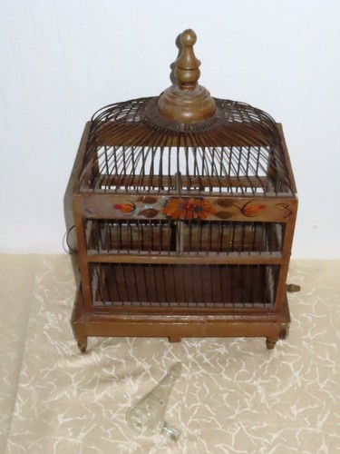 Antique bird cage birdhouse - bird,