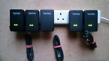 5 x TalkTalk PT-200AV Powerline Adapters 1 working 4 will not pair with 3 cables