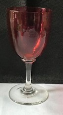 Victorian Cranberry Port Sherry Glass