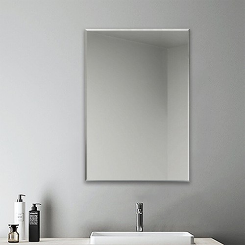 Plain frameless wall mirror - wall,