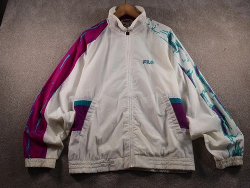 Vintage fila mens white purple - vintage,