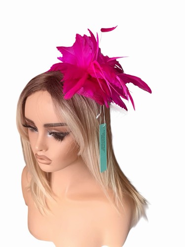 Fuchsia pink feather - pink,